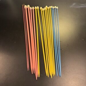 Vintage Coats & Clark Knitting Needles‎ 9 Pair Sz 11-7 5 4 Original Twist Tube
